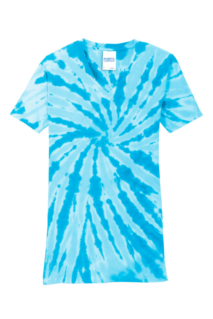 Port & Company - Women's Tie-Dye V-Neck Tee