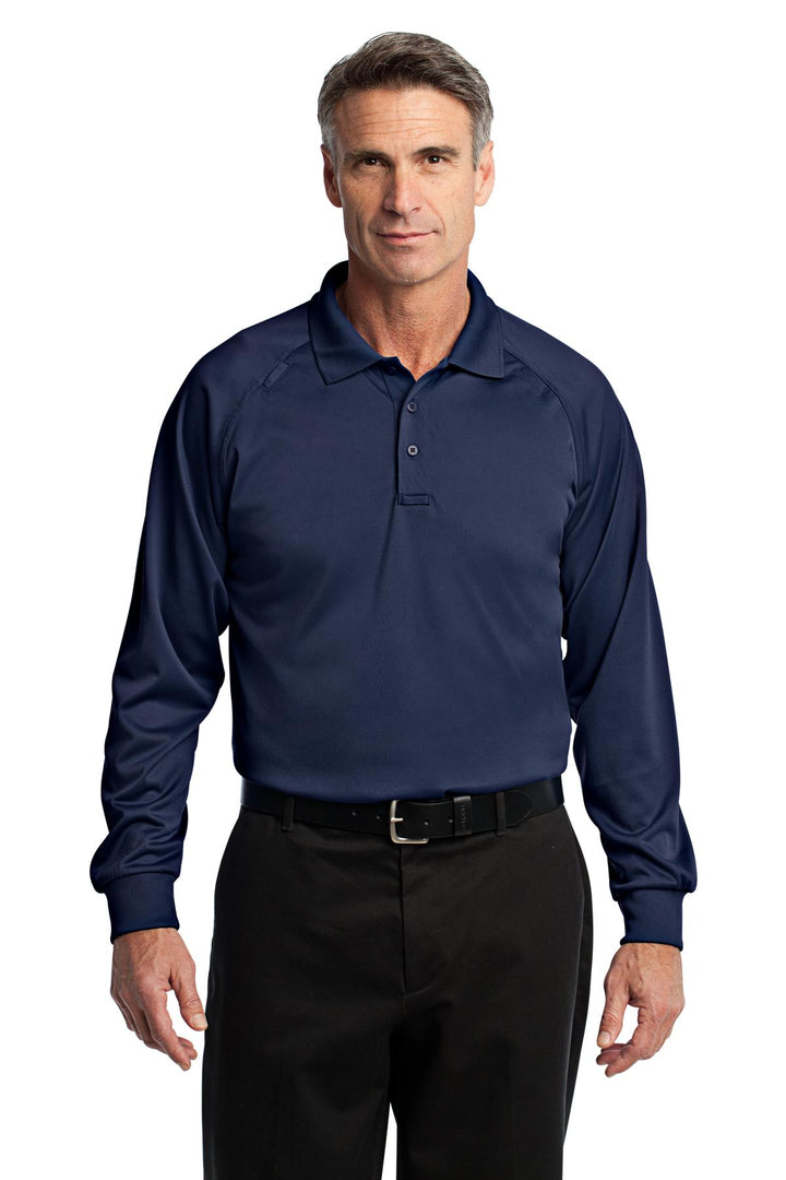 CornerStone Men's Select Long Sleeve Snag-Proof Tactical Polo. CS410LS CornerStone