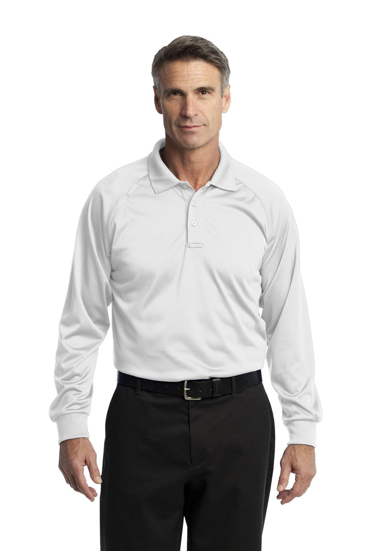 CornerStone Men's Select Long Sleeve Snag-Proof Tactical Polo. CS410LS CornerStone