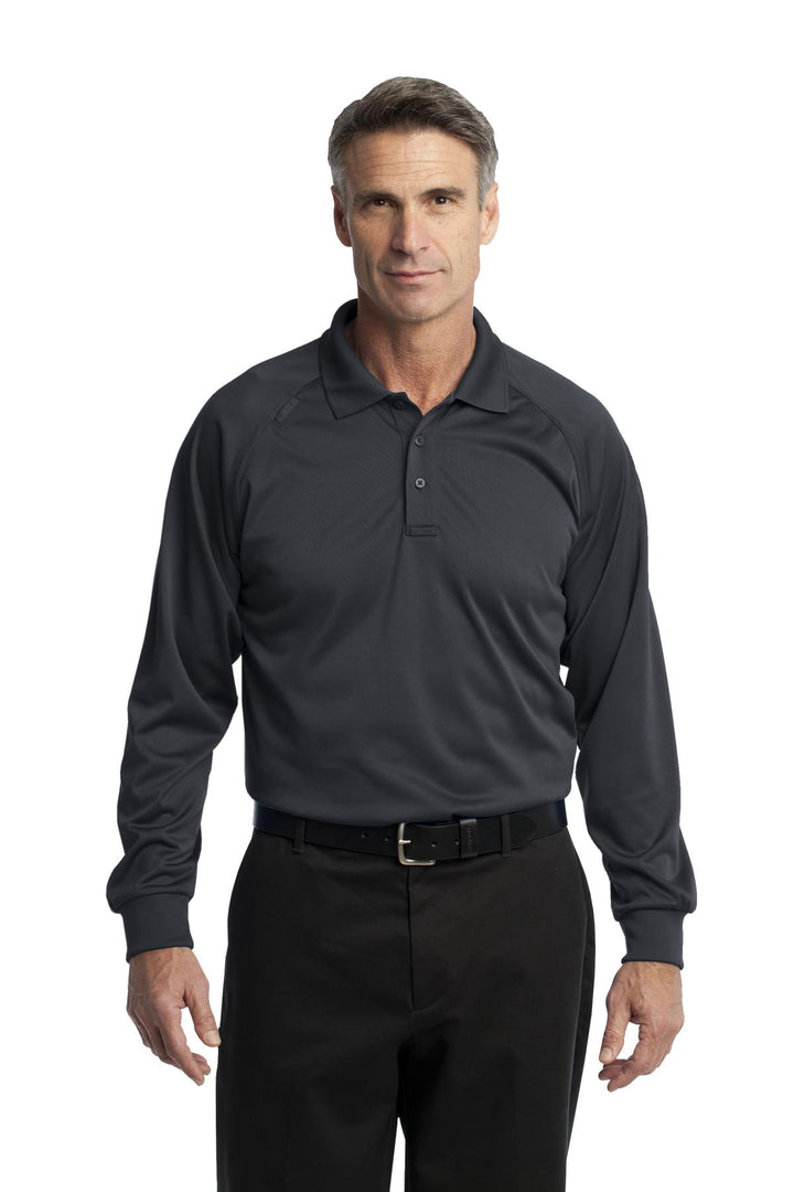 CornerStone Men's Select Long Sleeve Snag-Proof Tactical Polo. CS410LS CornerStone