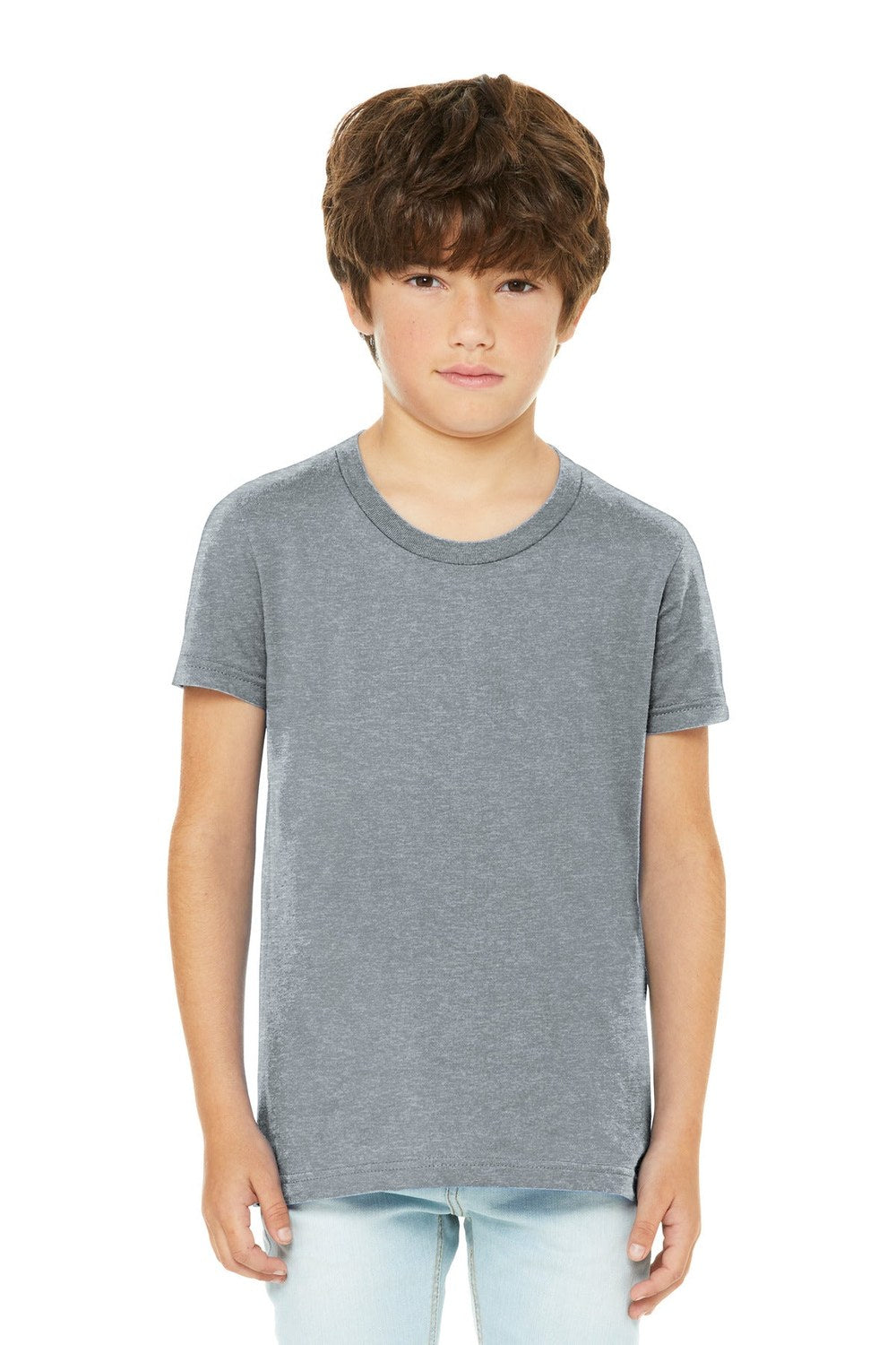 BELLA + CANVAS Youth Boy's Heather CVC Tee