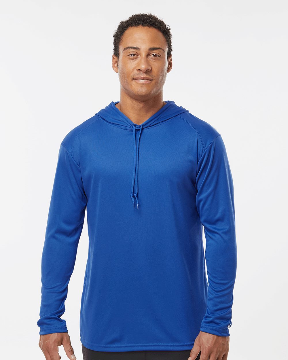 Badger Men's B-Core Hooded Long Sleeve T-Shirt Badger