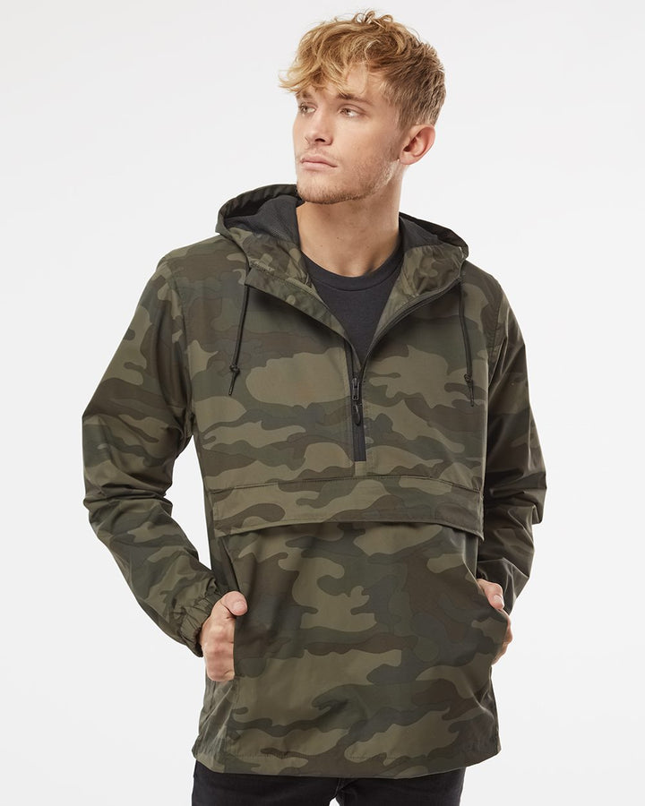 Independent Trading Co. Men's Nylon Anorak Jacket Independent Trading Co.