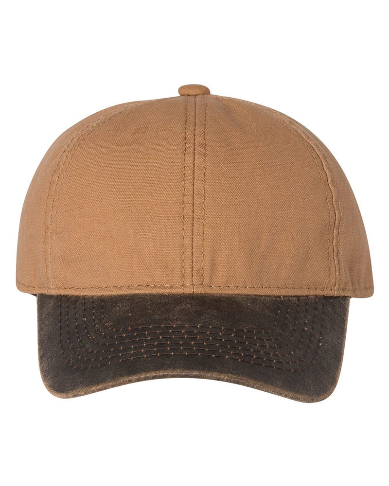 Outdoor Cap Weathered Canvas Crown with Contrast-Color Visor Cap