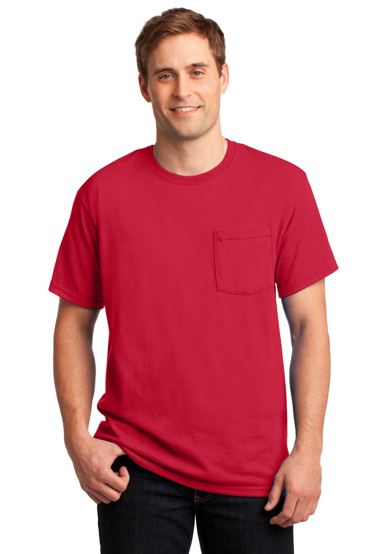 JERZEES Men's Dri-Power 50/50 T-Shirt with a Pocket JERZEES