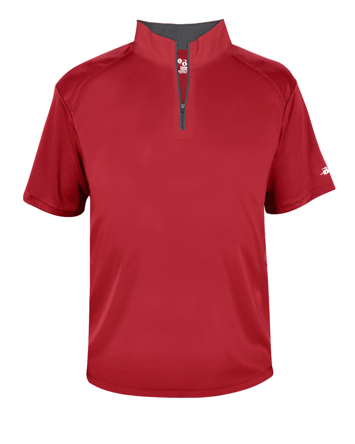 Badger Men's B-Core Short-Sleeve 1/4 Zip Pullover