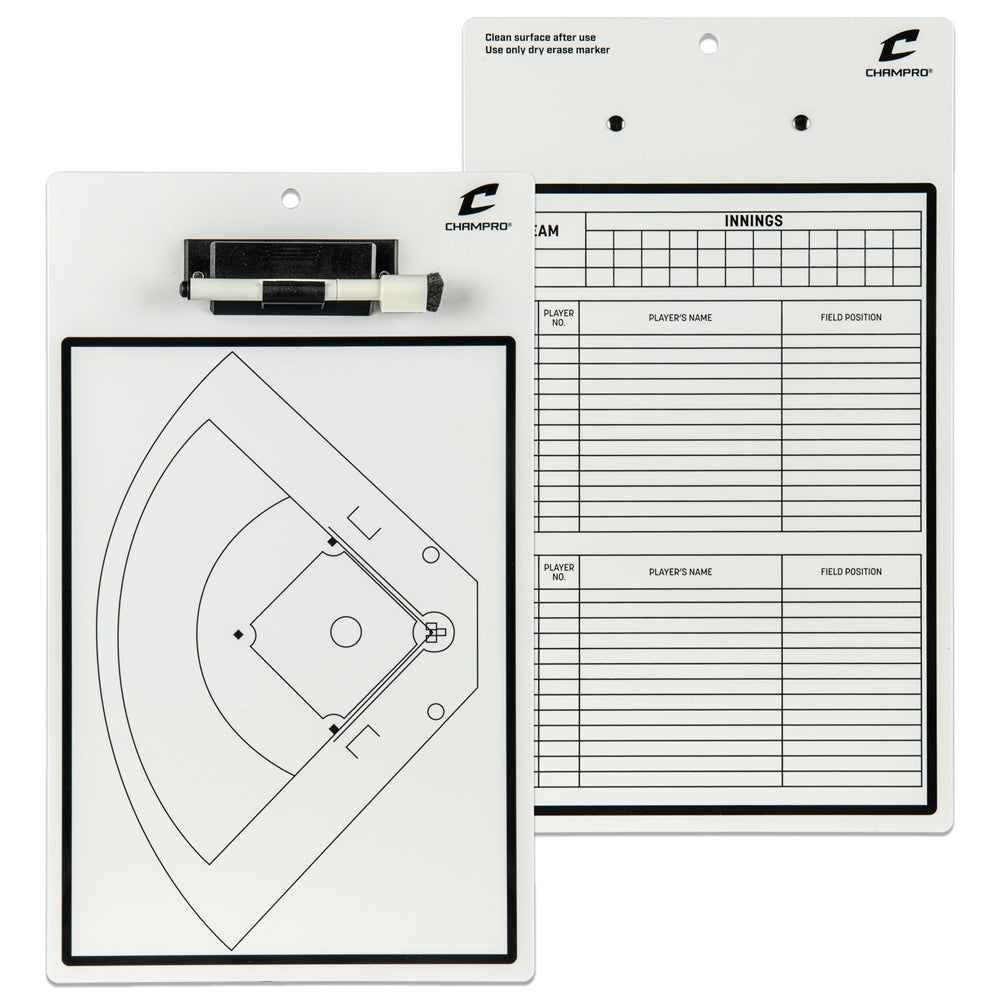 Champro Baseball/Softball Coach's Dry Erase Board With Marker Champro