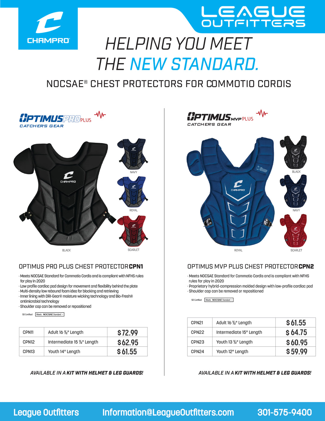 Optimus Chest Protector League Outfitters