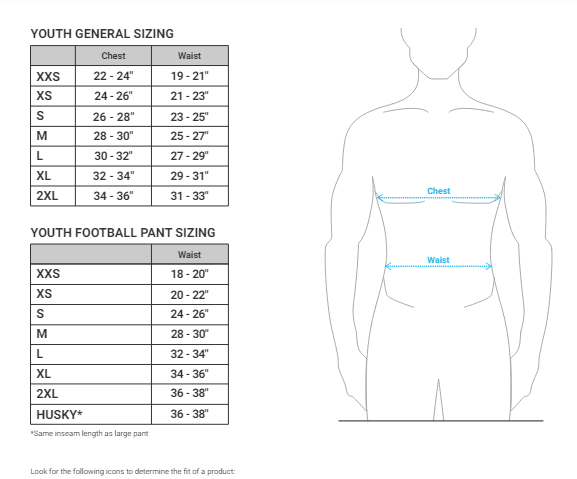 Champro Youth Safety Integrated Football Pants Champro