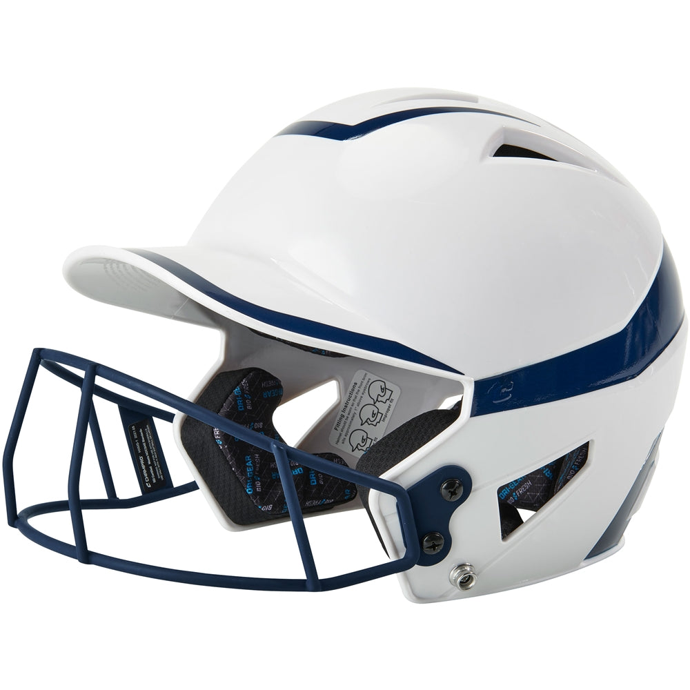 Champro Junior HX Rise Pro Softball Batting Helmet with Facemask