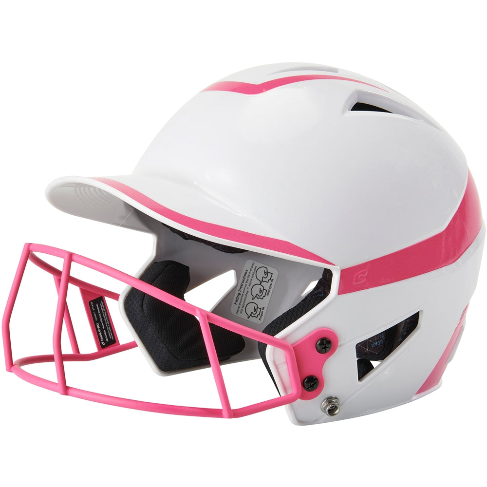 Champro Junior HX Rise Pro Softball Batting Helmet with Facemask