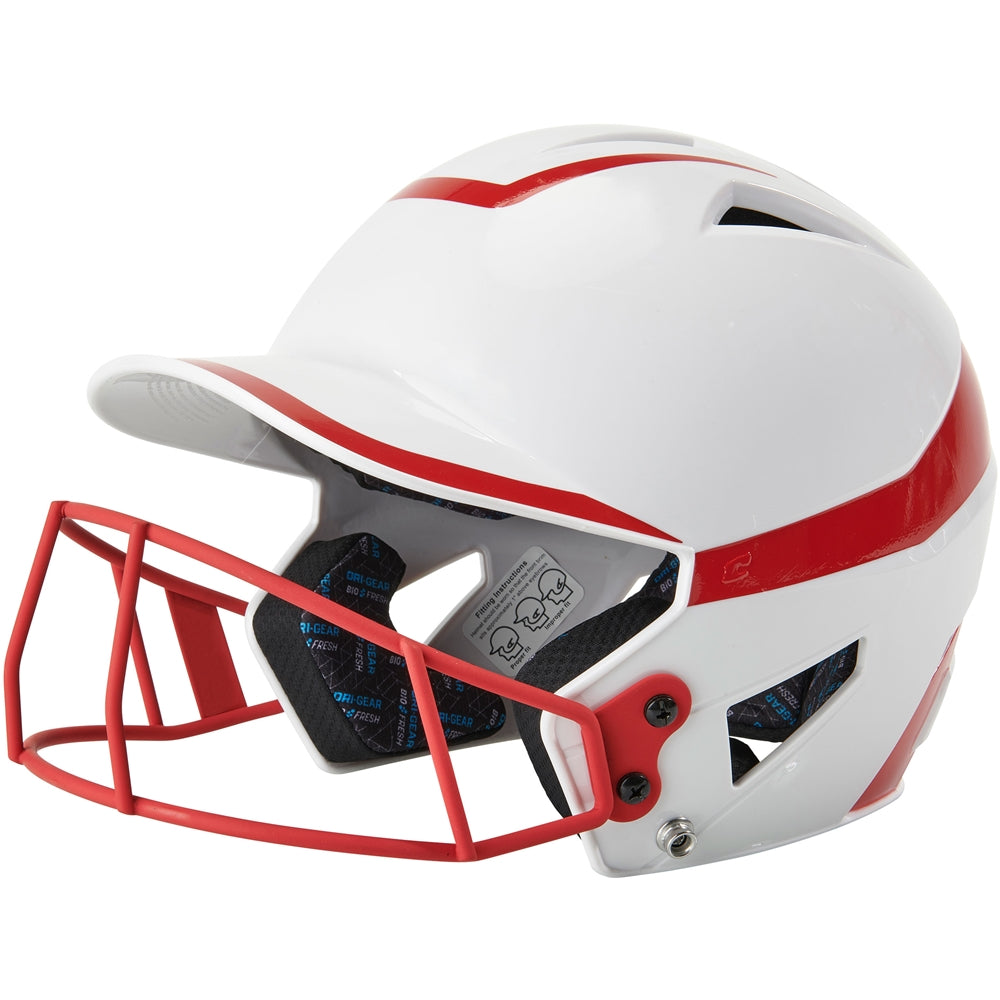 Champro Junior HX Rise Pro Softball Batting Helmet with Facemask