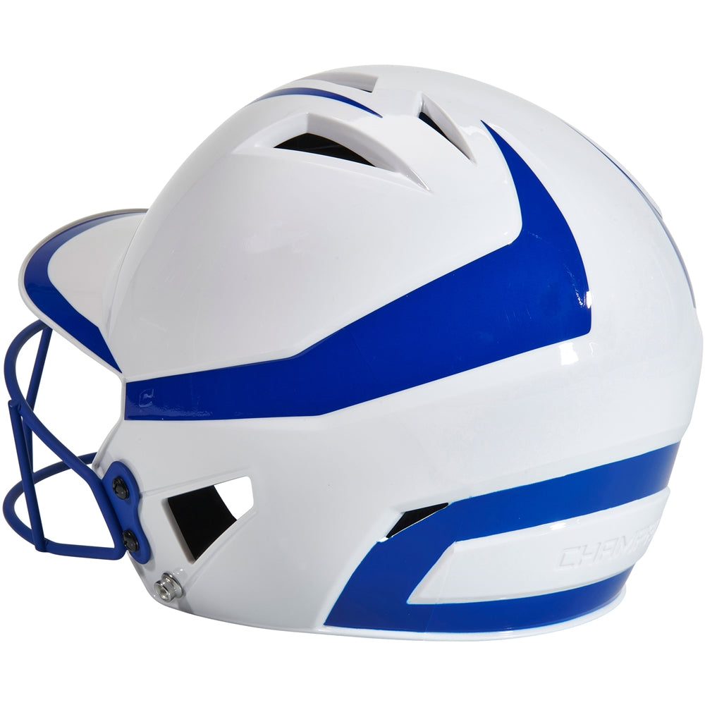 Champro Junior HX Rise Pro Softball Batting Helmet with Facemask