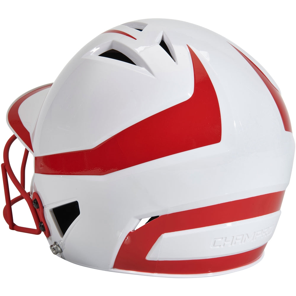 Champro Junior HX Rise Pro Softball Batting Helmet with Facemask