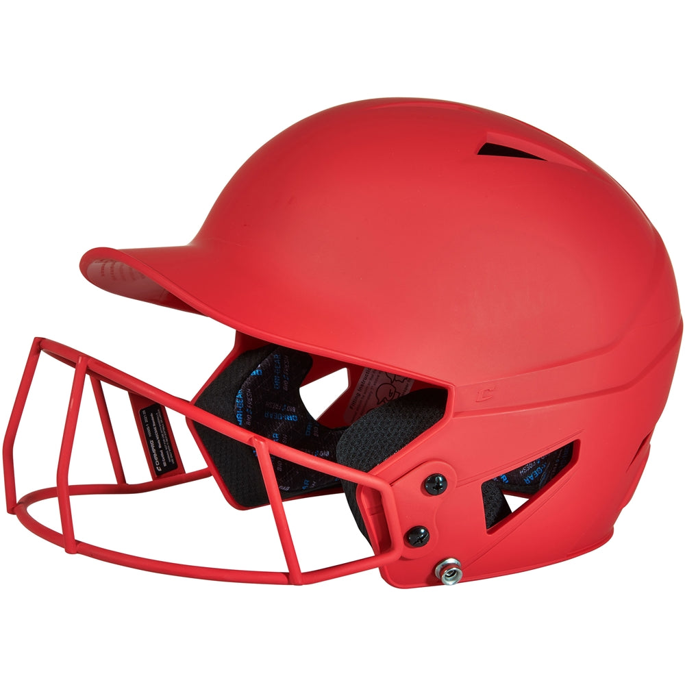 Champro Junior HX Rise Matte Batting Helmet with Facemask