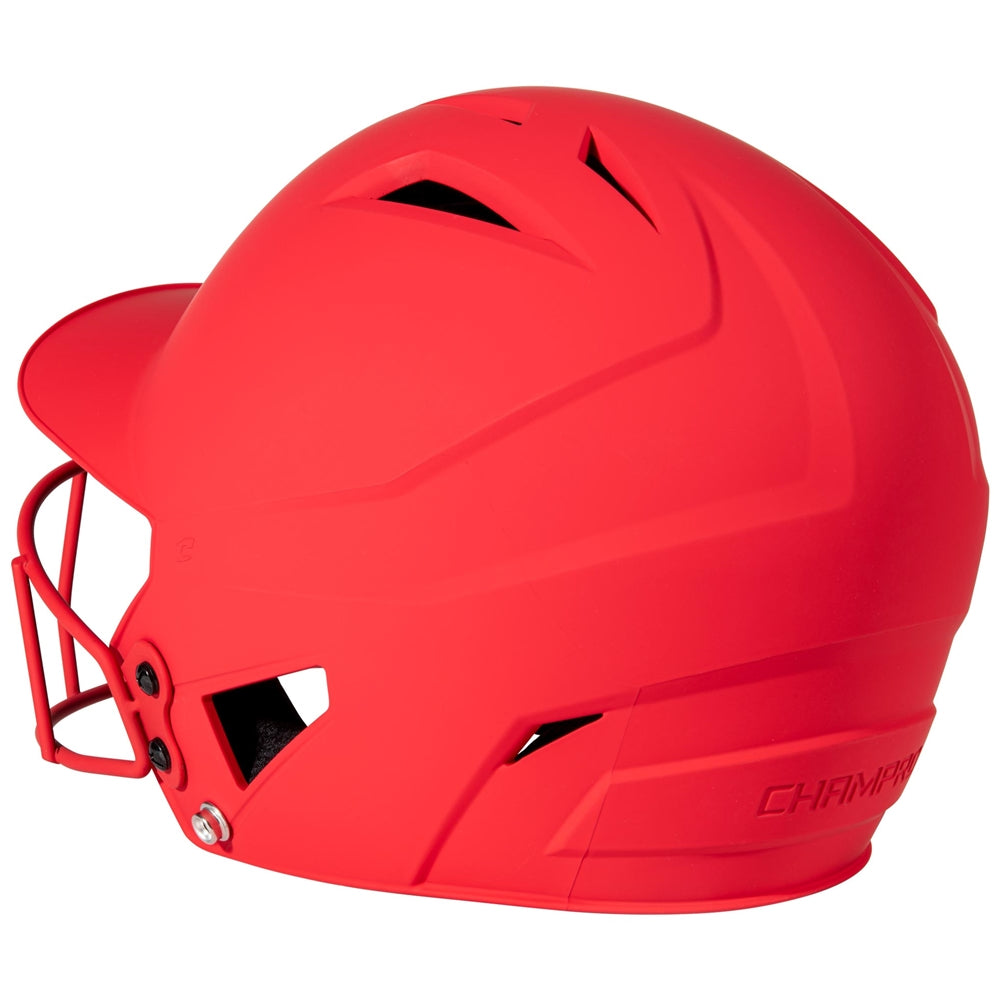 Champro Senior HX Rise Matte Batting Helmet with Facemask