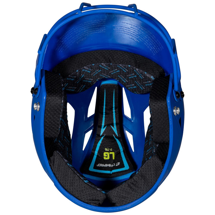 Champro Junior HX Rise Matte Batting Helmet with Facemask