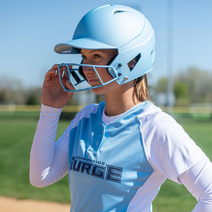 Champro Junior HX Rise Matte Batting Helmet with Facemask