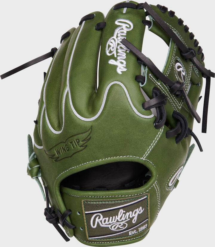 Rawlings Heart of the Hide Military Green 11.5" Infield Baseball Glove Rawlings