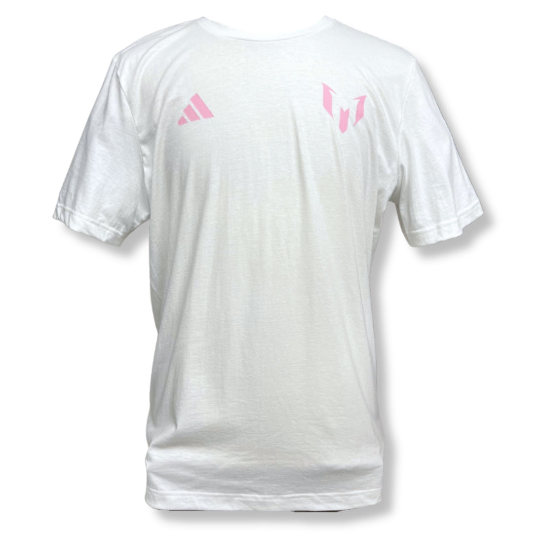 :adidas Youth Messi Miami Tee - White