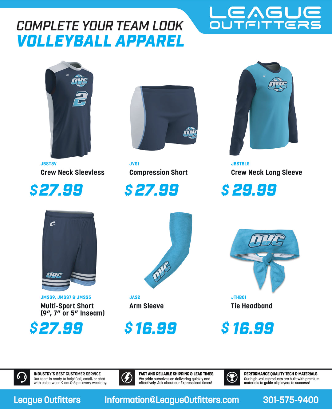 Volleyball Uniform Package League Outfitters