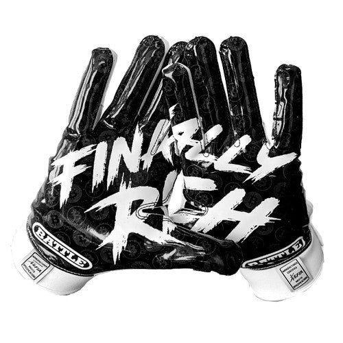 Battle Adult Finally Rich 2.0 Football Receiver Gloves Battle