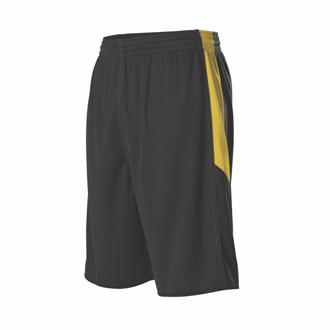 Alleson Men's Single Ply Reversible Basketball Shorts Alleson