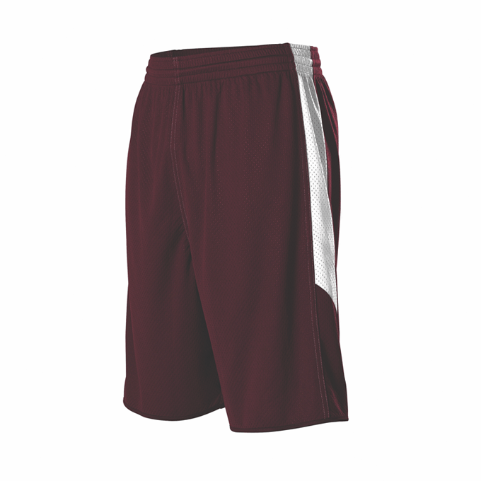 Alleson Men's Single Ply Reversible Basketball Shorts Alleson