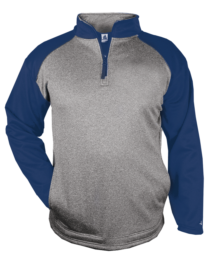 Badger Men's 1/4 Zip Sport Heather Fleece Badger