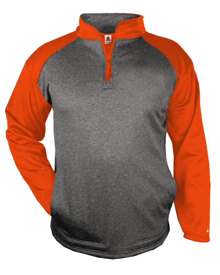 Badger Men's 1/4 Zip Sport Heather Fleece Badger