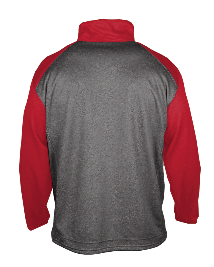 Badger Men's 1/4 Zip Sport Heather Fleece Badger