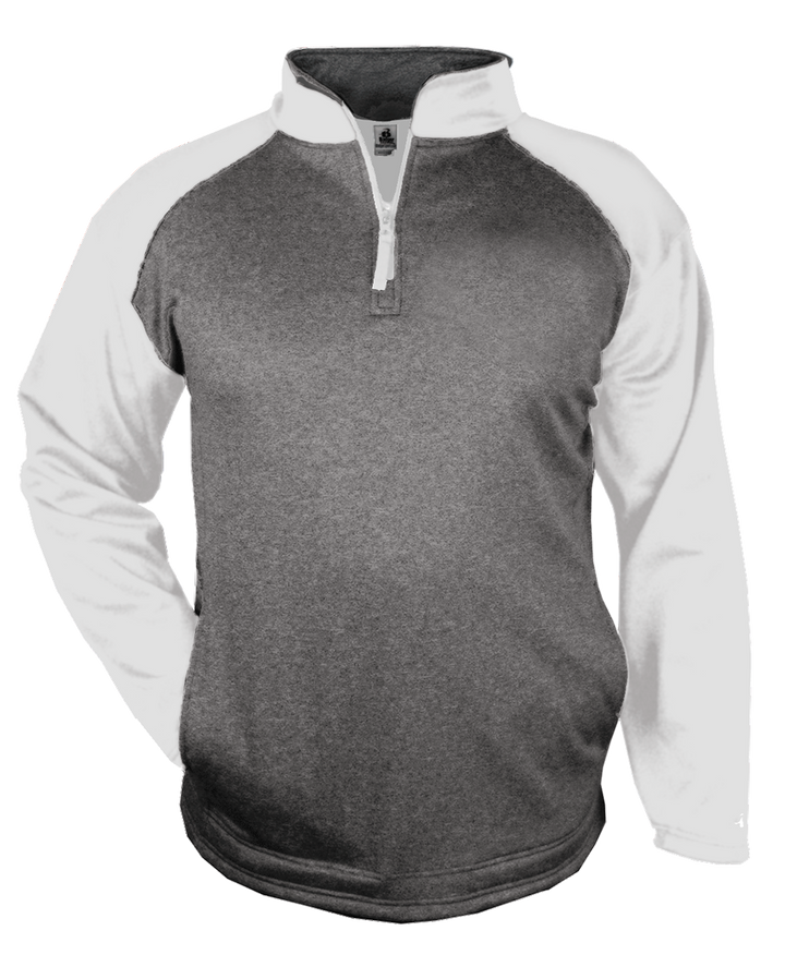 Badger Men's 1/4 Zip Sport Heather Fleece Badger