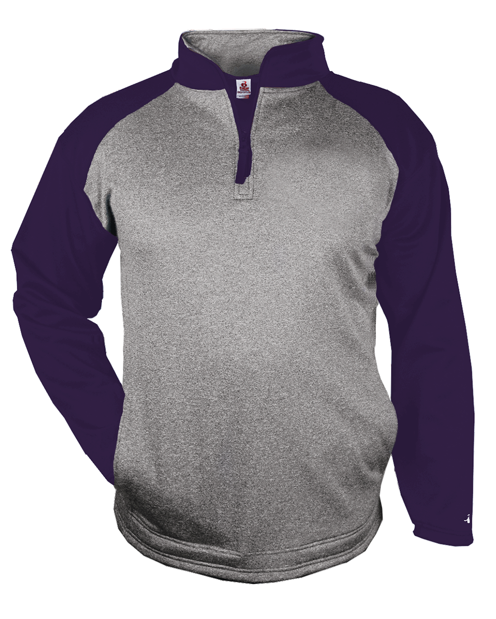 Badger Men's 1/4 Zip Sport Heather Fleece Badger