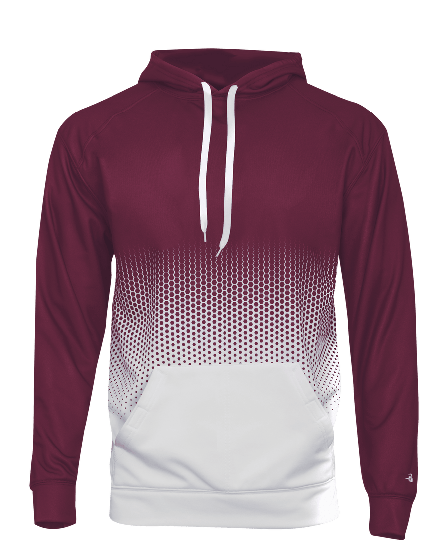 Badger 1404 Men's Hex 2.0 Hooded Sweatshirt Badger