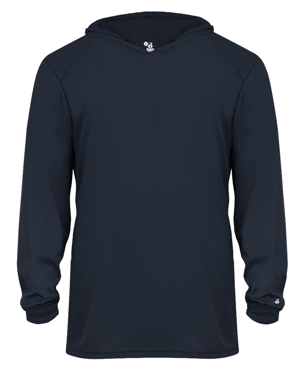 Badger 2105 Youth B-Core Long-Sleeve Hooded Tee Badger