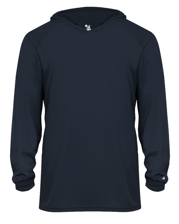 Badger 2105 Youth B-Core Long-Sleeve Hooded Tee Badger