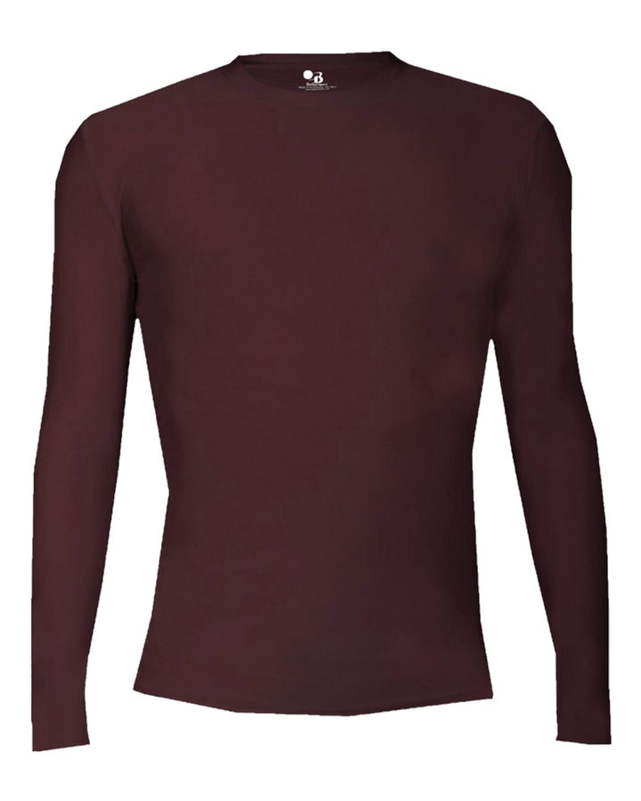 Badger Men's 4605 Pro-Compression Long-Sleeve Crew Shirt Badger