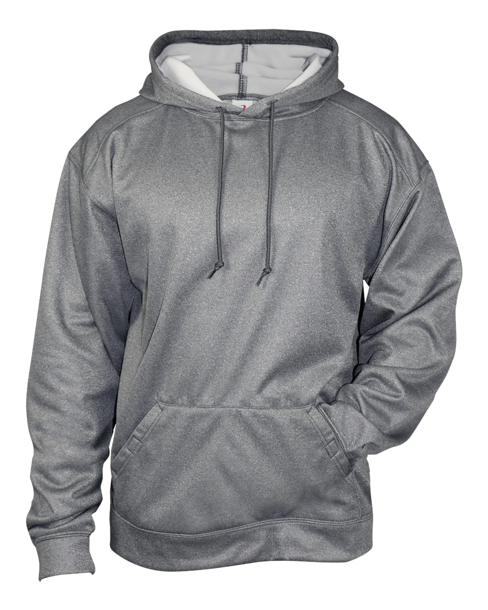 Badger Men's Pro Heather Fleece Hoodie Badger