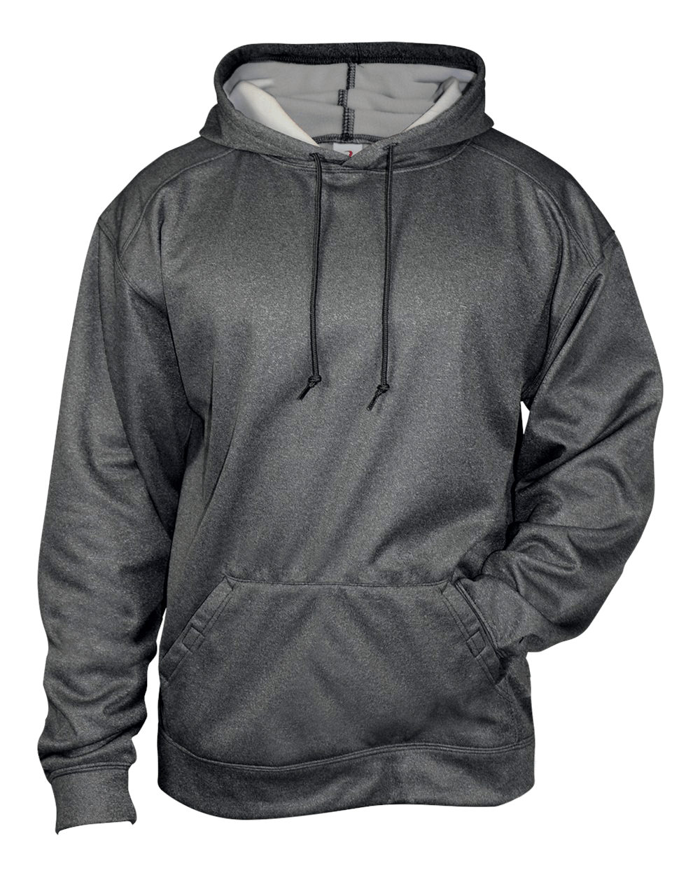 Badger Men's Pro Heather Fleece Hoodie Badger