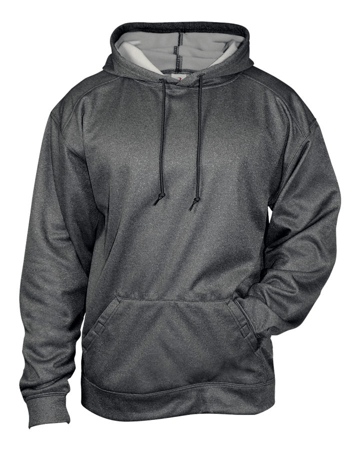 Badger Men's Pro Heather Fleece Hoodie Badger