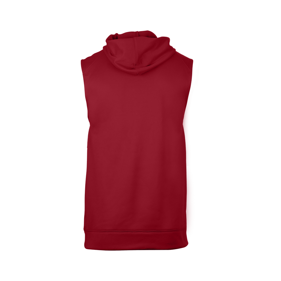 Badger Men's Perf. Fleece Sleeveless Hoodie Badger