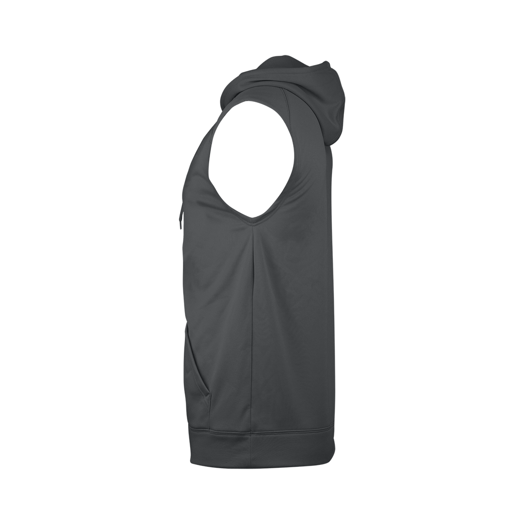 Badger Men's Perf. Fleece Sleeveless Hoodie Badger