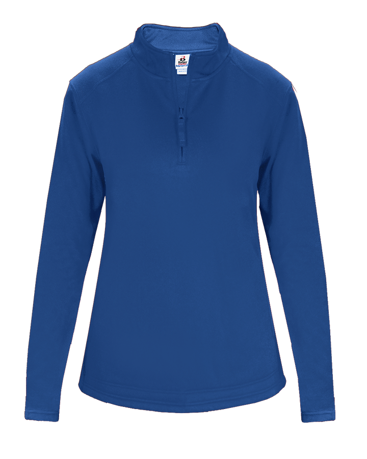 Badger Women's 1/4 Zip Perf. Fleece Badger