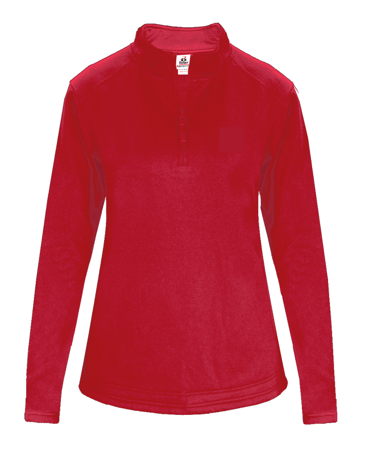 Badger Women's 1/4 Zip Perf. Fleece Badger