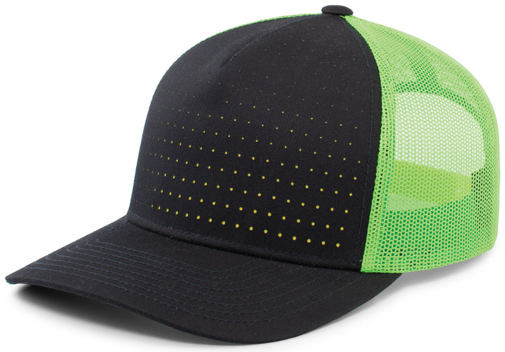 Pacific Headwear Perforated 5-Panel Trucker Snapback Cap Pacific Headwear