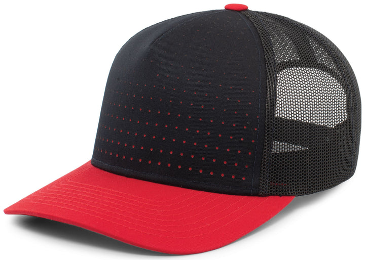 Pacific Headwear Perforated 5-Panel Trucker Snapback Cap Pacific Headwear