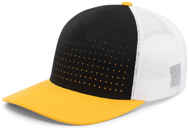 Pacific Headwear Perforated 5-Panel Trucker Snapback Cap Pacific Headwear