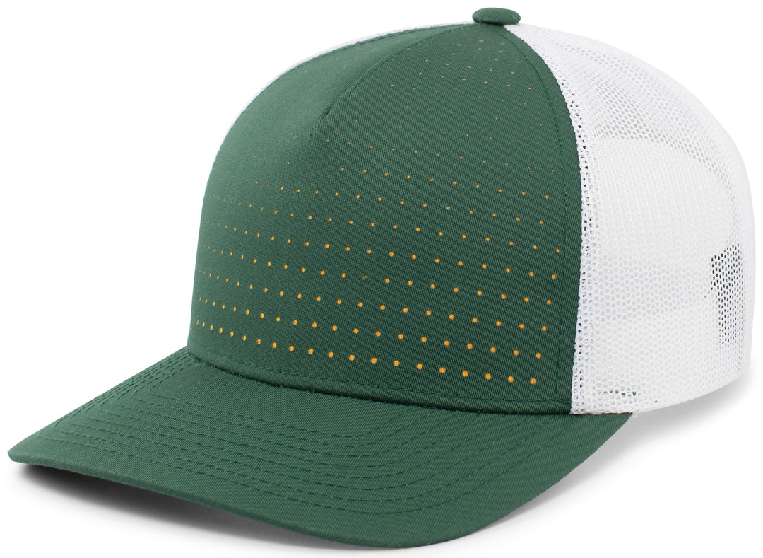 Pacific Headwear Perforated 5-Panel Trucker Snapback Cap Pacific Headwear