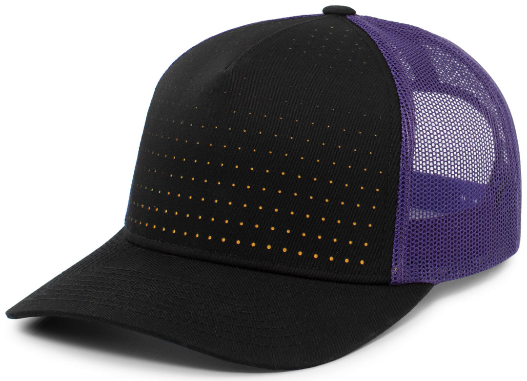 Pacific Headwear Perforated 5-Panel Trucker Snapback Cap Pacific Headwear