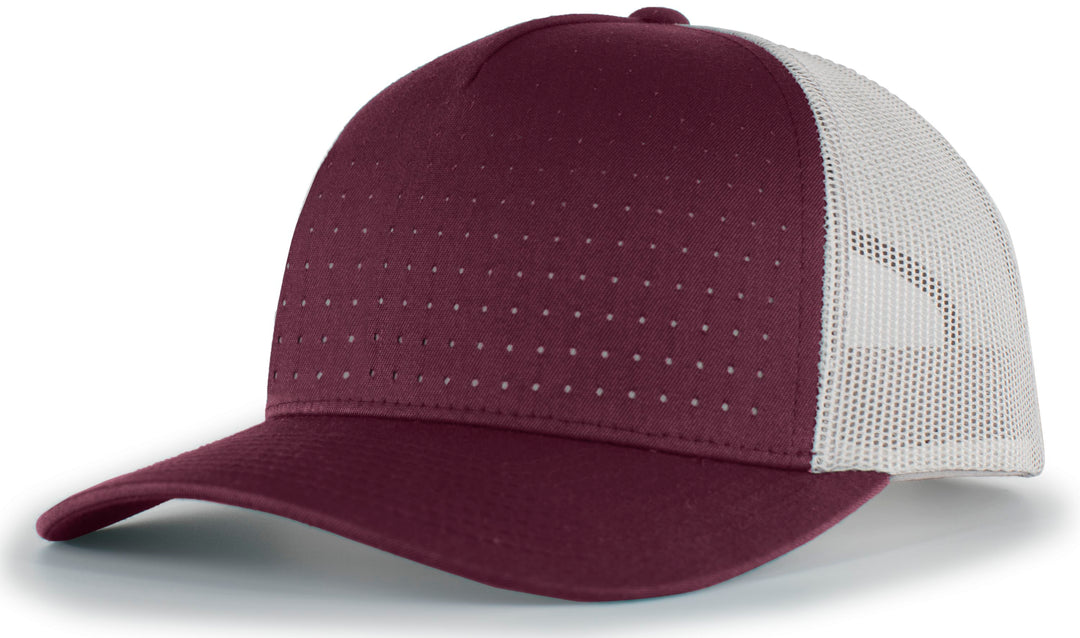 Pacific Headwear Perforated 5-Panel Trucker Snapback Cap Pacific Headwear